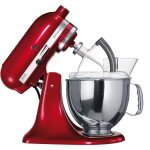 Batteur plat  bord souple pour robots ptissier kitchenaid - blanc - accessoire pour robot mnager kitchenaid ...