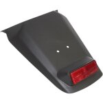 Bavette / garde boue arriere scoot adaptable mbk 50 booster 2004> / yamaha 50 bws 2004> noir