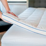 Surmatelas moelleux 200x200 cm - qualit� h�tellerie - fabrication fran�aise - epaisseur de 7 cm - bdreams ...