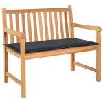 Beautissu banquette - assise confortable coussin du banc de jardin anthracite 100 x 50 x 3 cm