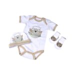 B�b� douceur - coffret de naissance avec body bonnet et chaussettes 0 - 1 mois - koala