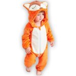 Bébé grenouillères animal renard pyjama combinaison barboteuse enfant filles costume 0 - 24 mois Bébé grenouillères animal renard pyjama combinaison barboteuse enfant filles costume 0 - 24 mois