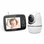 B�b� moniteur pimpimsky 3. 5 lcd couleur 2. 4 ghz babyphone vid�o rotation 360� vision nocturne cam�ra ...