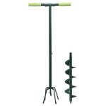 Bche et tarire 2 en 1 - outiror groupe - outil de jardinage 2 en 1 - vert - hauteur 1m