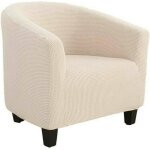 Beige couvercle du fauteuil de baignoire chemise antid�rapante �lastique extensible canap� monoplace. ...