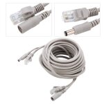 Câble de vidéosurveillance ethernet rj45 + dc - tbest - 5 / 10 / 15 / 20 m - cat 5 - compatible nvr Câble de vidéosurveillance ethernet rj45 + dc - tbest - 5 / 10 / 15 / 20 m - cat 5 - compatible nvr