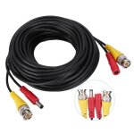 Câble dextension de caméra - tbest - bnc + dc - 10m à 30m - surveillance vidéo - pvc noir Câble dextension de caméra - tbest - bnc + dc - 10m à 30m - surveillance vidéo - pvc noir