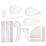 Ensemble de règles de couture - tbest - règle de couture pvc - multifonctionnelle - précise - 11 pouces ... Ensemble de règles de couture - tbest - règle de couture pvc - multifonctionnelle - précise - 11 pouces ...