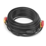 Cble dalimentation vido bnc - tbest - noir - connecteur bnc + dc - noyau en cuivre - rsistance  la ...