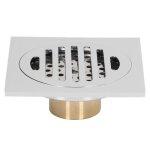 Bel - 7696830456631 - siphon de sol 10x10 cm grilles de douche galvanoplastie carr grand dplacement ...