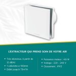 Belen extracteur d?air ponctuel - neoventil - b - v1 interrupteur - blanc - 100mm Belen extracteur d?air ponctuel - neoventil - b - v1 interrupteur - blanc - 100mm