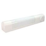 Belna applique blanche avec prise 2p + t sans lampe pour tube s19 135w maxi