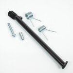 B�quille lat�rale noire 32cm pour moto sherco 50 neuf avec son ressort