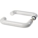 B�quille de porte double renforc�e blanche - carr� 7 mm - ny94f - normbau