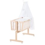 Berceau bb roba star magic - bois de htre - matelas inclus - 40x90cm