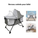 Berceau cododo � bascule de b�b� willonin� lit de voyage portable et pliable matelas et moustique inclus ...
