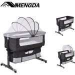 Berceau cododo bébé mengda - lit bébé 3 - en - 1 avec matelas - hauteur réglable - mode bascule - noir ... Berceau cododo bébé mengda - lit bébé 3 - en - 1 avec matelas - hauteur réglable - mode bascule - noir ...