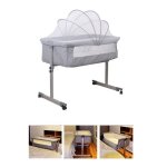 Berceau cododo et support lit pour b�b� et nouveau - n� - willonin - 96x57x77cm - roulettes - moustiquaire ...