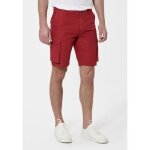 Bermuda cargo homme - marco - rouge - 100% coton - coupe battle - poches pratiques