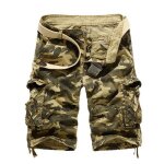Bermuda cargo homme multi - poche camouflage shorts - bermuda homme militaire - rouge Bermuda cargo homme multi - poche camouflage shorts - bermuda homme militaire - rouge