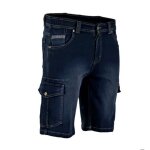 Bermuda denim stretch multipoche - rade - homme - noir - denim