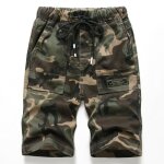 Bermuda gar�on 5 - 14 ans enfant �t� en coton short l�ger camouflage taille �lastiquee par lien