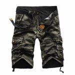Bermuda hommes en baggy cargo camouflage multi - poches - funmoon Bermuda hommes en baggy cargo camouflage multi - poches - funmoon