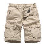Bermuda hommebermuda cargo hommes multi pochescasual bermuda homme en coton plage - kaki