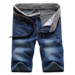Bermuda en jean pour homme - marque 5081bleu - short de plage d�contract� - mati�re principale : 58% ...