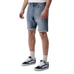 Bermuda en jean kaporal - homme drak - coupe straight - effet d�lav� et us�