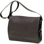 Sac besace gerard henon golf gh 2960 - cuir de vachette grain� - marron - homme