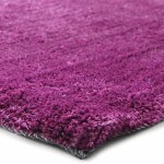 Tapis salon poils longs toucher laineux violet 160x230