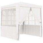 Besttente barnum robuste - tente de réception avec parois - latérales 2x2 m blanc 90 g - m² fr83784 Besttente barnum robuste - tente de réception avec parois - latérales 2x2 m blanc 90 g - m² fr83784
