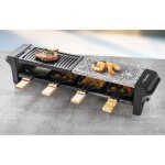 Appareil raclette-gril électrique 4 poêlons 750 W Naturamix 