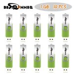 Bestrunner 10pcs 1 gb go cle usb 2. 0 m�moire drive flash pliable vert