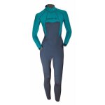 Beuchat snorkeling atoll combinaison zip dorsal femme 2mm - bleu atoll