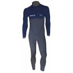Combinaison intgrale homme 2mm atoll beuchat - zip dorsal - bleu