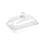 Beurrier en porcelaine 18x12 cm - table passion