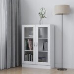 Bfd meuble salon - cuisine jille - armoire à vitrine blanc 825x305x115 cm aggloméré 5852 Bfd meuble salon - cuisine jille - armoire à vitrine blanc 825x305x115 cm aggloméré 5852
