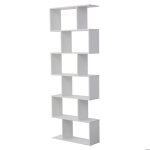 Biblioth�que 6 �tag�res blanche virginia