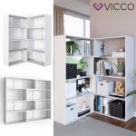 Bibliothèque en angle vicco laine étagère sur pied blanc séparateur de pièce étagère en angle étagère ... Bibliothèque en angle vicco laine étagère sur pied blanc séparateur de pièce étagère en angle étagère ...