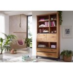 Biblioth�que - bois massif de ch�ne sauvage huil� (bois naturel) - villanders 138