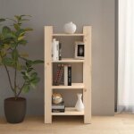 Bibliothque / sparateur de pice 60x35x125 cm bois massif