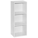 Bibliothque en cube bois blanc 3 etagres meuble bureau salle  manger cuisine