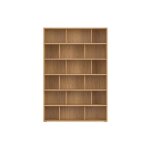 Miliboo - biblioth�que scandinave finition bois clair ch�ne l140 cm epure
