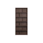 Miliboo - biblioth�que design finition bois fonc� noyer l92 cm epure