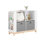 Sobuy bibliothèque enfant avec rangement jouets et livres meuble de chambre et salle de jeux blanc 100x35x80 ... Sobuy bibliothèque enfant avec rangement jouets et livres meuble de chambre et salle de jeux blanc 100x35x80 ...