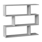 Biblioth�que �tag�re basse 3 niveaux en bois m�lamin� - longueur 110 x profondeur 24 x hauteur 97 cm