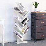 Bibliothque tagre de livres - lemaijiaju - tagre en bois - 10 tagres - blanc - 50 x 235 x 1425 ...
