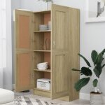 Bibliothèque rillbus - Étagère à livres avec 1 porte et 4 étagères - chêne sonoma - 82. 5 x 30. 5 x 150 ... Bibliothèque rillbus - Étagère à livres avec 1 porte et 4 étagères - chêne sonoma - 82. 5 x 30. 5 x 150 ...